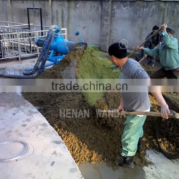 Screw type cow manure dewater press machine for cesspool
