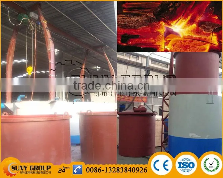 Eco-friendly Sawdust Briquette Charcoal Kiln Furnace