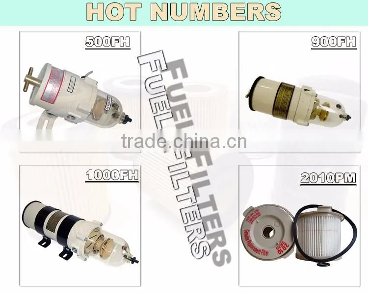 900FH 900FG Fuel Water Separator With Heater And Transparent Cap Filter