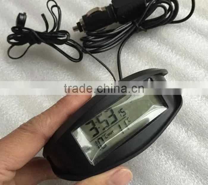 car thermometer/clocks digital voltmeter with background light.