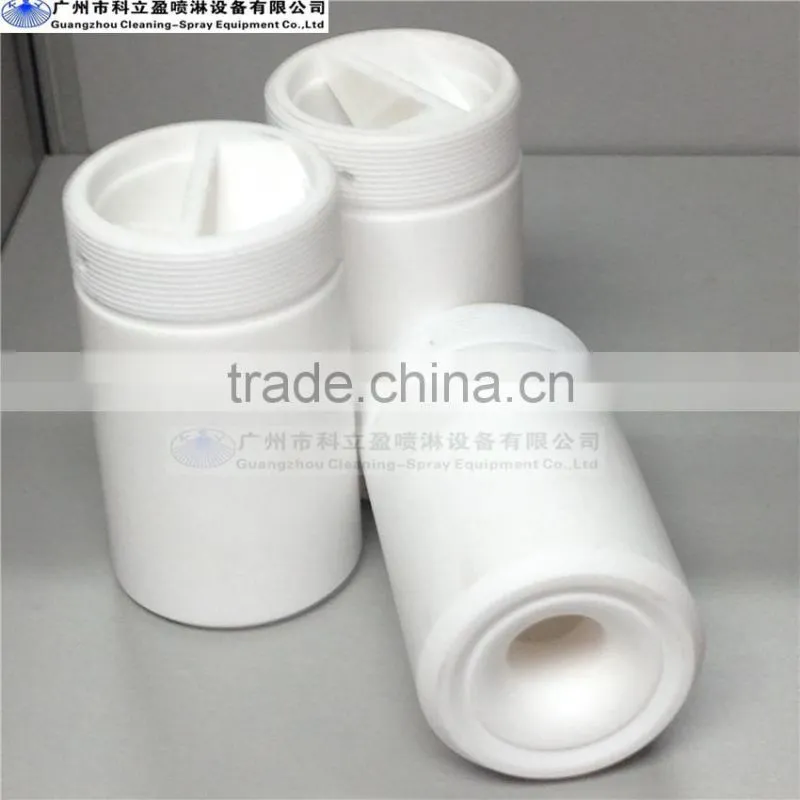 Plastic PTFE full jet spray nozzle