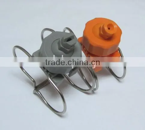 Adjustable ball double clamp clip quick-connect spray nozzles