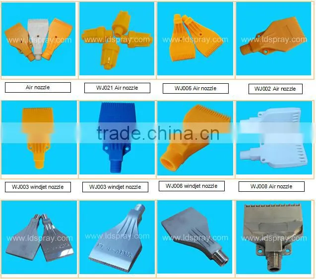 Windjet spray air purge nozzle