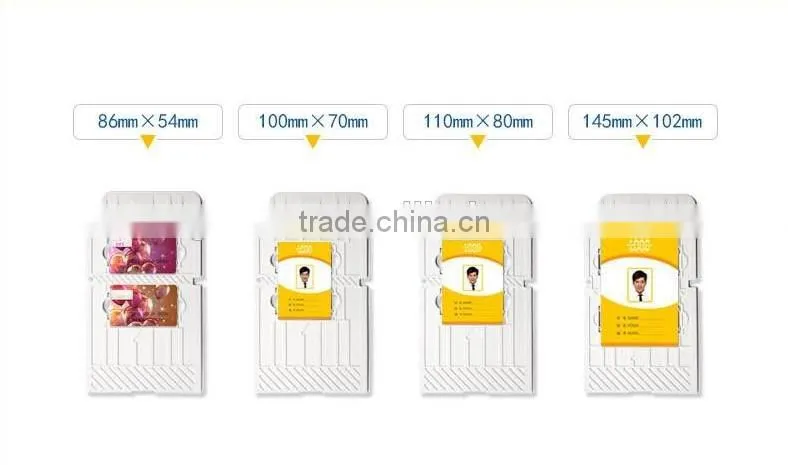 High Speed Inkjet PVC Card Printer for 4 Printing Sizes