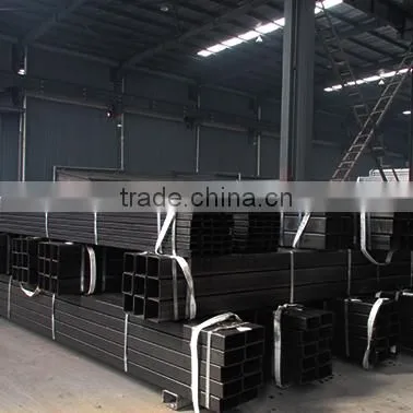 black erw steel tubes 80x120x3.75mm hollow section weight