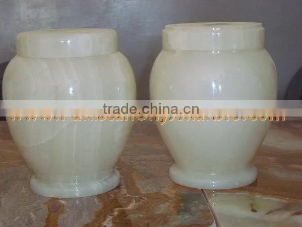 HOT SALE CHEAP PRICE WHITE ONYX URNS