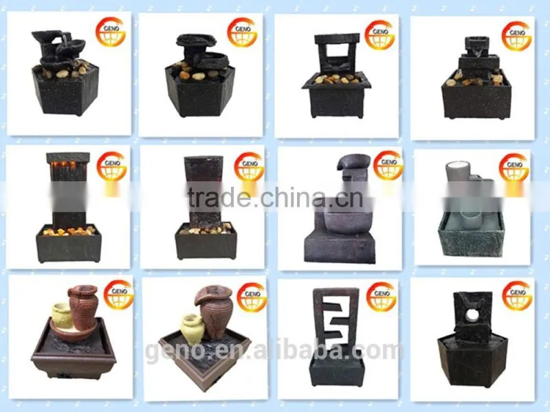 Trade assurance polyresin crafts water fountain with wooden effective