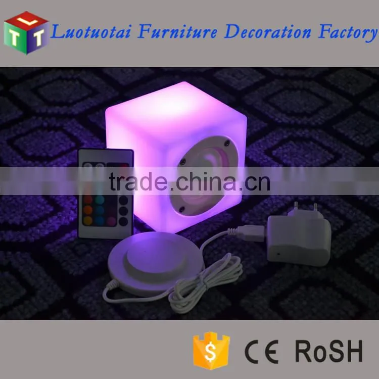 wireless led cube 16 color change remote control led cube for party/event