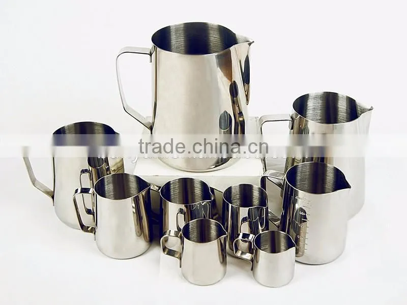 Stainless Steel Milk Cup Milk Frothing Pitcher 12oz Stainless Steel Milk Pot