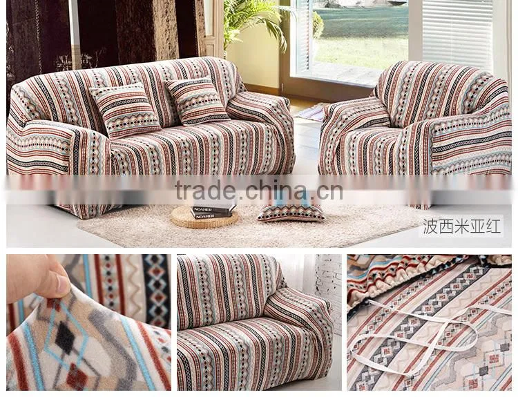 wholesale quality Autumn winter elastc flannel fabric protective sofa cover LQ-SC100