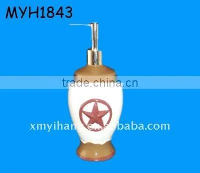 ceramic shell shape lotion hand pump