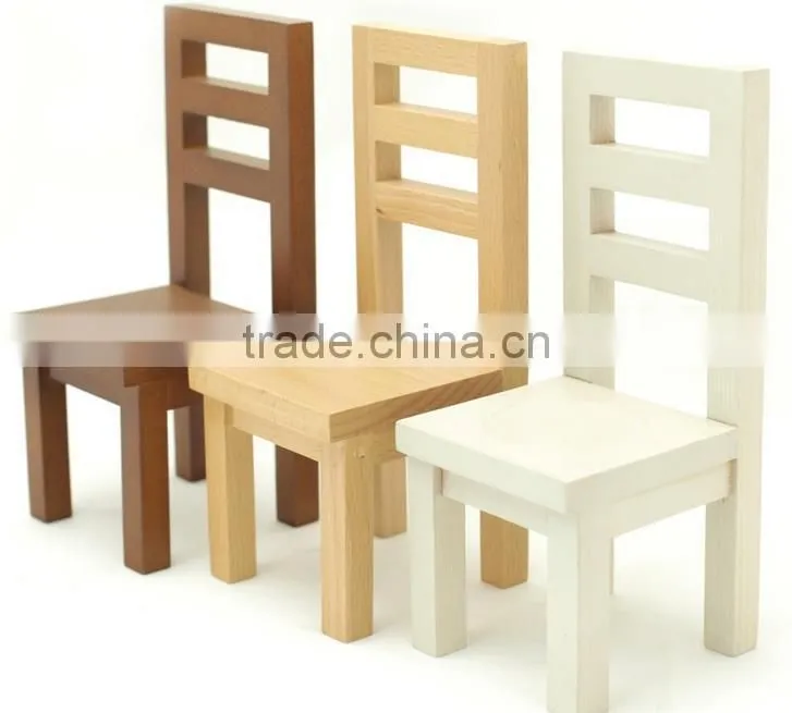 Mini furniture chair, children's wooden toys