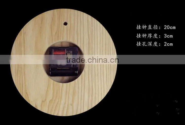 wooden simple digital wall clock