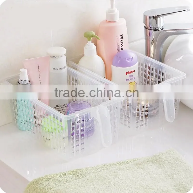 kithen and bathroom plastic storage box with handle