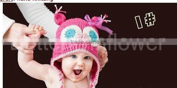 Handmade Crochet Cap Children Red Beret Cap Cute Lovely Animal Caps In Crochet For Children