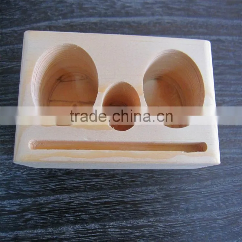Wood Business Card with Wood Base