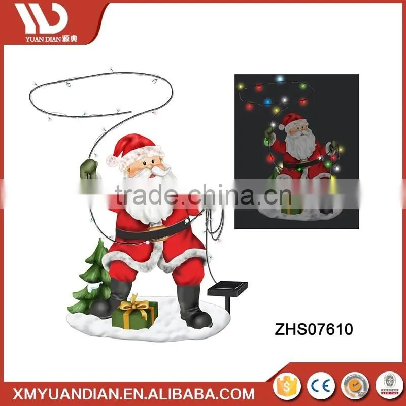 Decoration Wholesale Craft Supplies Resin Craft Animal Cat Led Light Personalized Christmas Ornaments
