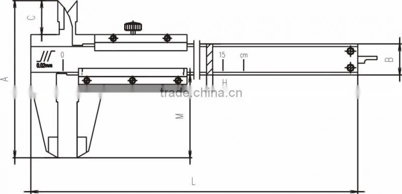 0-200mm/8" Highly Preicse Convertible Vernier Caliper Good Quality