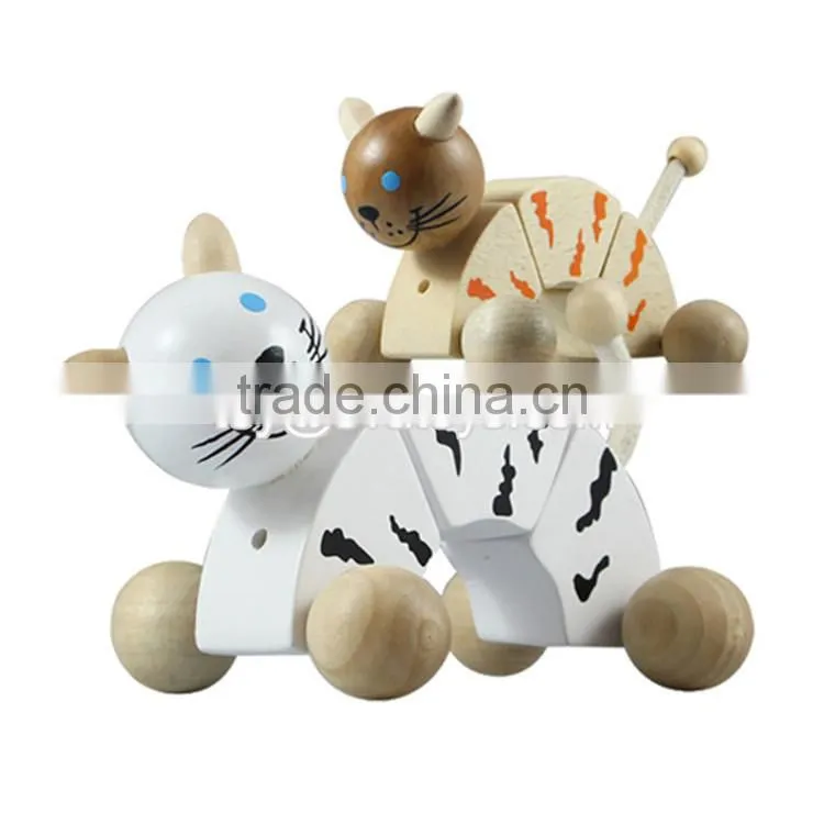 Best design cartoon animals small wooden toys for kids W04A042