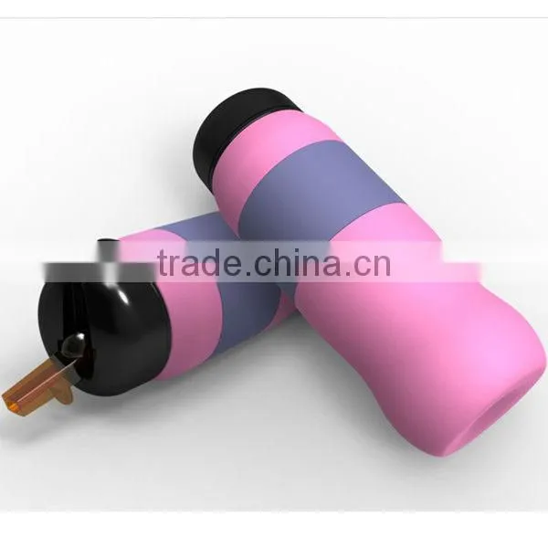 Silicone Water Bottle with Drinking Tube