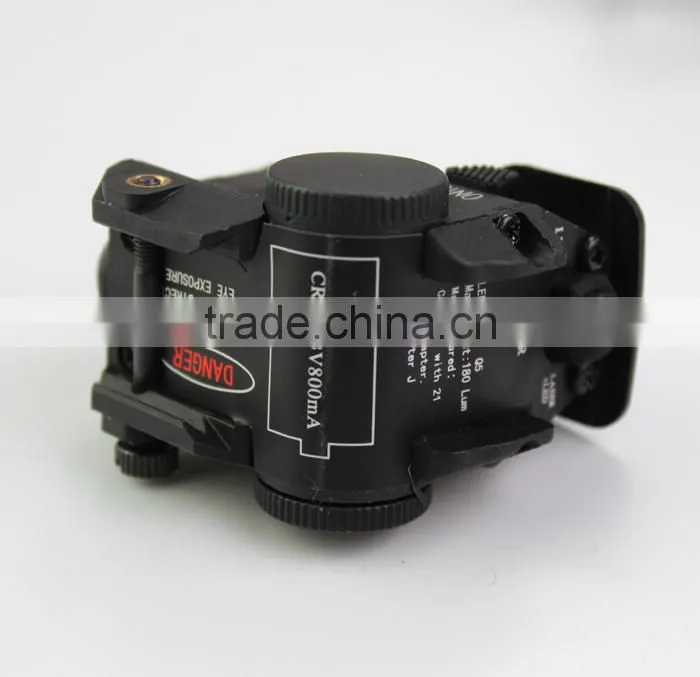 Super compact tactical subzero working red laser sight with 180 lumens CREE Q5 led flashlight