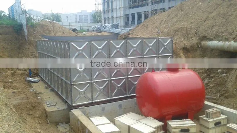 Huili BDF hot dip galvanized underground water storage tank with stainless steel