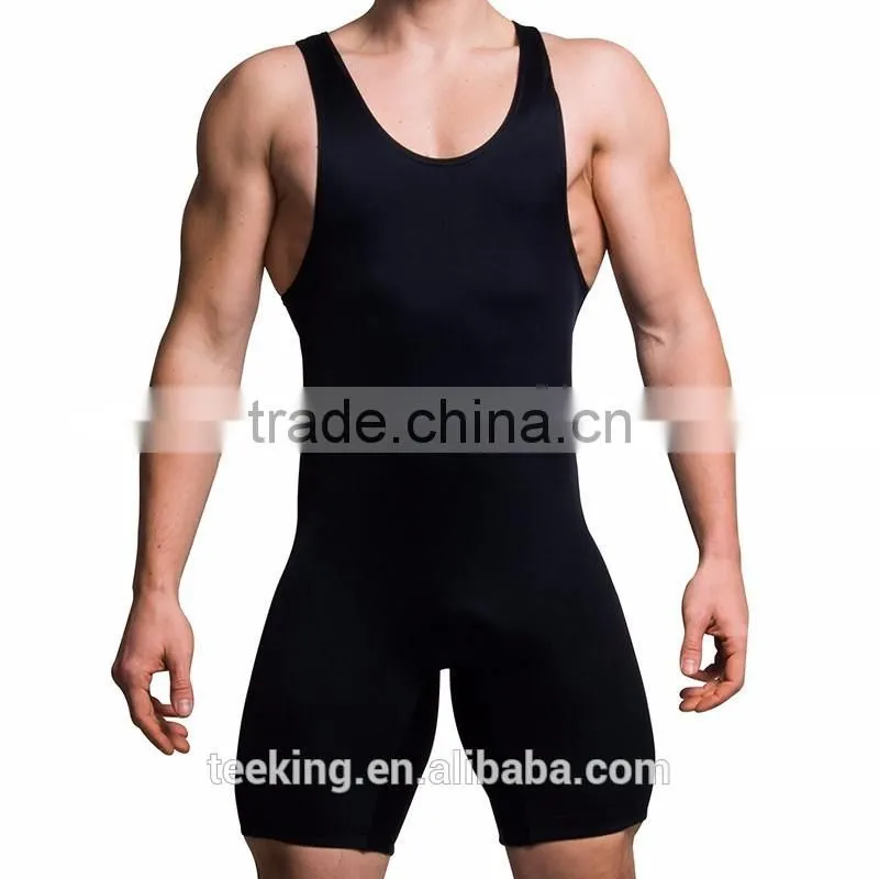 Custom Made 85% Polyester 15% Spandex Full Sublimation Lifting Singlet