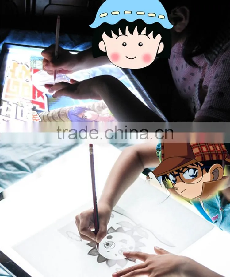 Ultra-thin Portable LED Light Box tracer USB Power LED Artcraft Tracing Light Pad Light Box for Artists,Drawing, Sketching