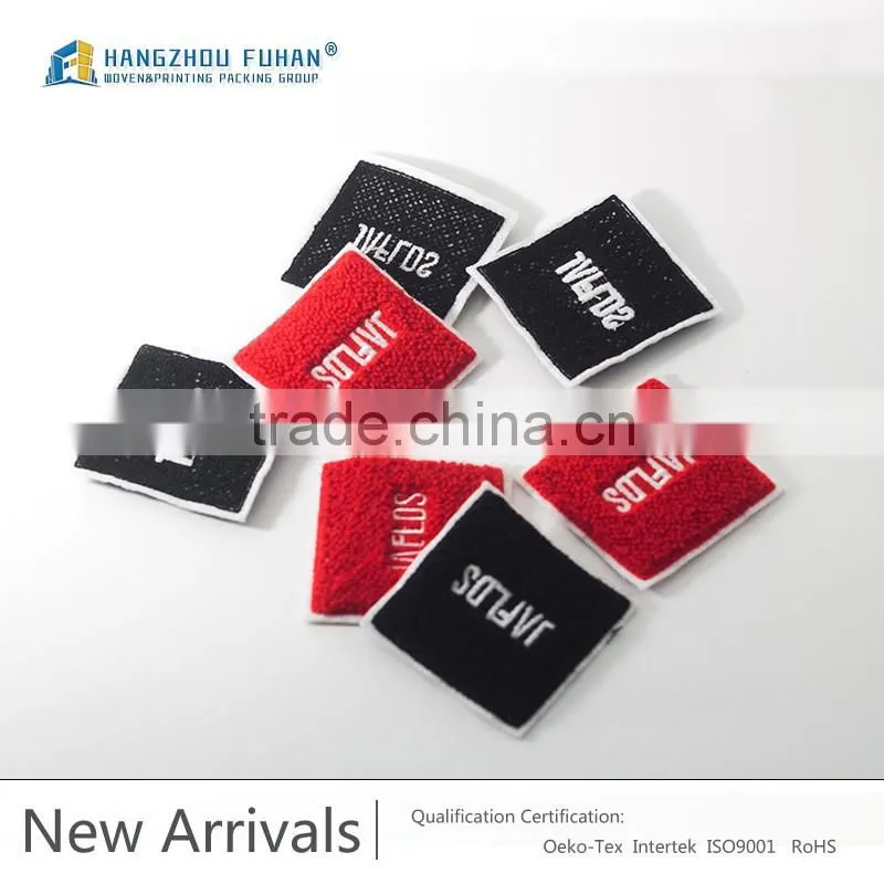 Professionally Custom Towel Embroidery Chenille Patches, Wholesale Towel Embroidery Badge