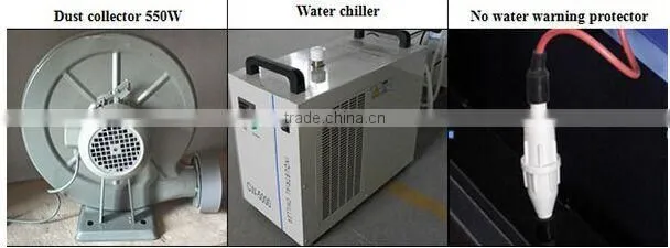 MC1390 stainsless steel / carbon steel / wood / acrylic laser cutting machine