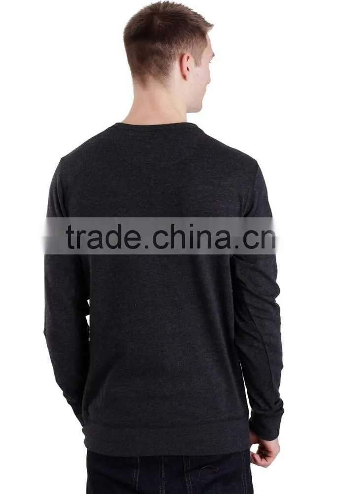 Simple design fashion long length blank plain sweatshirts wholesale sweatshirt fabric