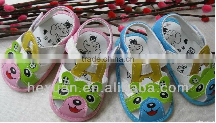 handmade china rubber sole baby leather shoes