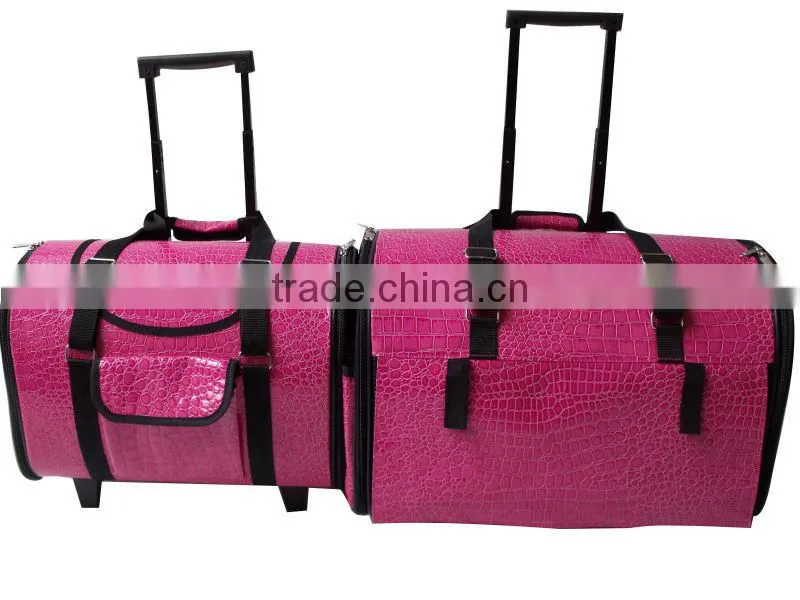 Pink PU travelling dog house