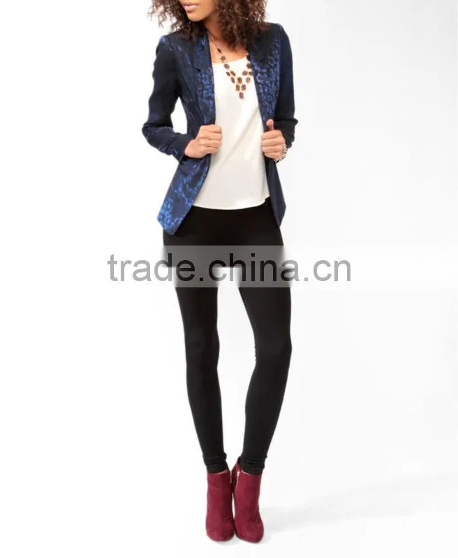 Jacquard Abstract Pattern Blazer