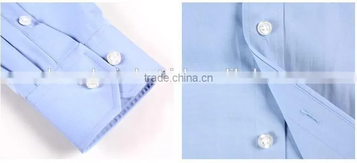 non iron men's shirt blue color shirt dress shirt