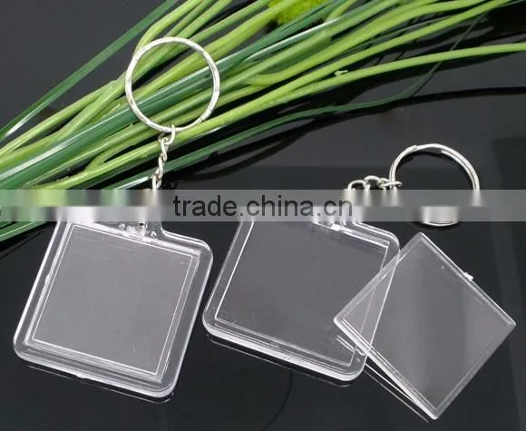 Key Chain With Transparent Acrylic Picture Frames Keychain