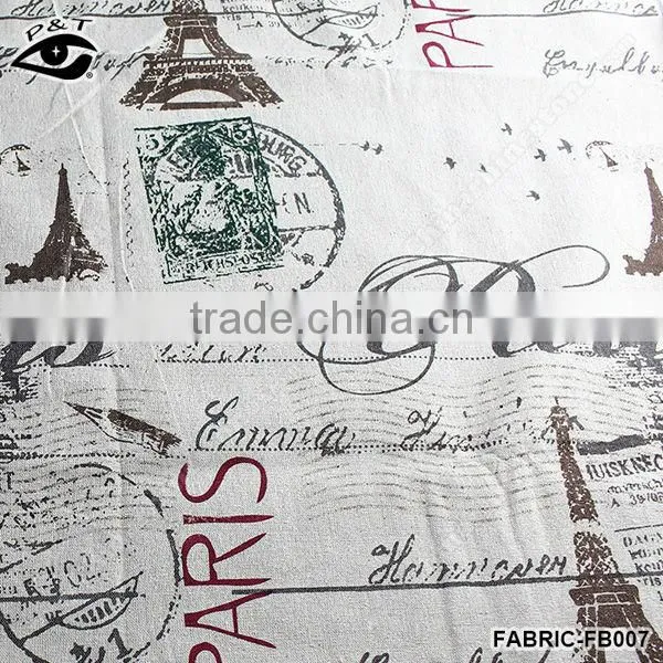 Fashion design linen cotton fabric for bed sheet bolster cushion for leaning on table cloth