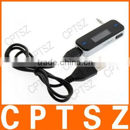 3.5mm Wireless In-car Handsfree & Fm Transmitter For Mobile Phone Audio Devices