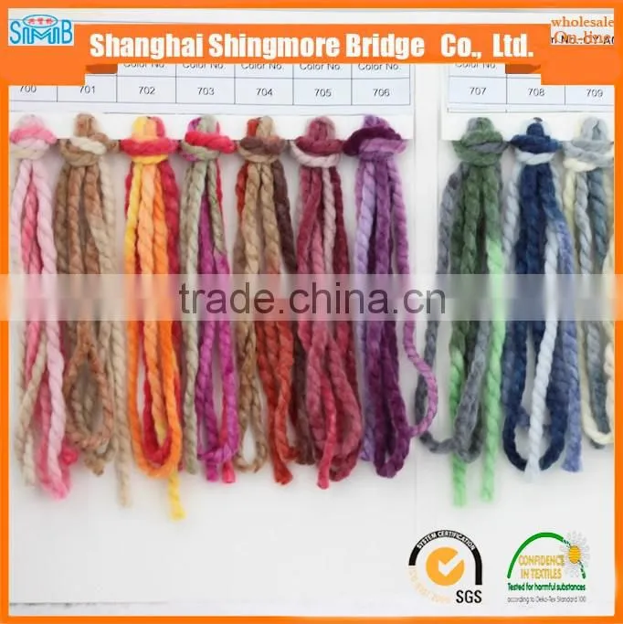 2016 China fancy yarn supplier cheap wholesale good quality chunky acrylic yarn for knitting