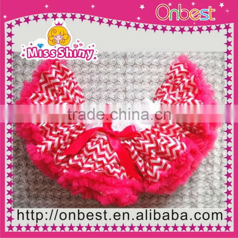 Beautiful Kids Girls Hot Pink Dancewear Polka Dot Princess Pettiskirt