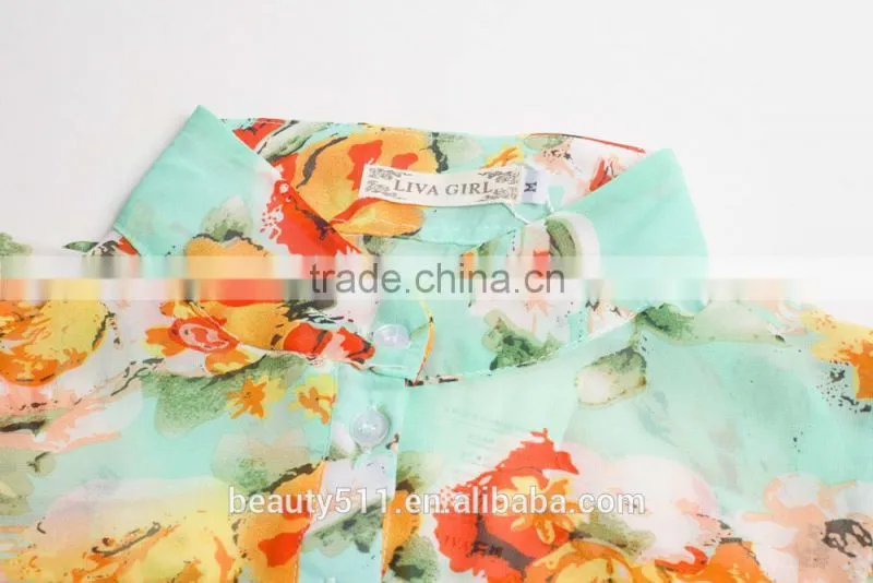 A blouse with a blouse and a short-sleeved chiffon shirt SD94