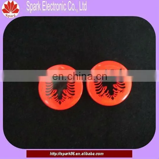 CE,RoHS approved led flashing badge pins