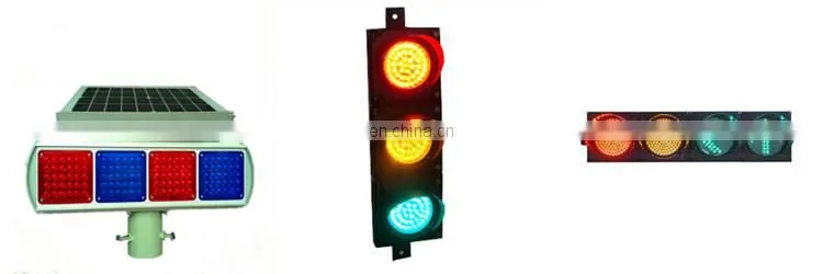 Alibaba China Supplier Customized Security And Protection Roadway Safety Solar Powered Warning Signal LED Traffic Light Sale