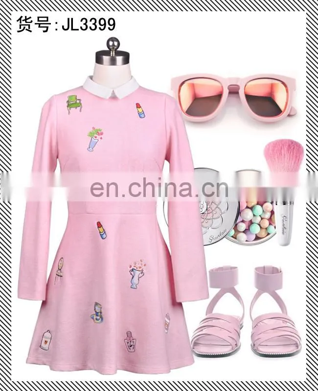 Cute slimming Christmas dress 2014 girls clothes for winter women dress wholesale