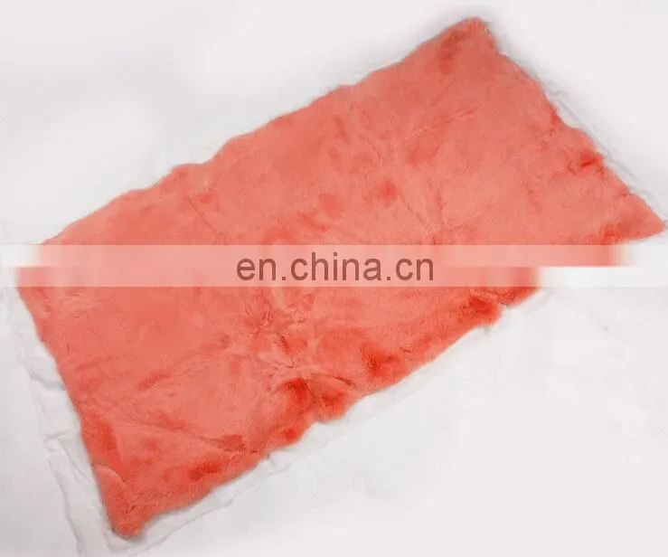 Real rex rabbit fur plate