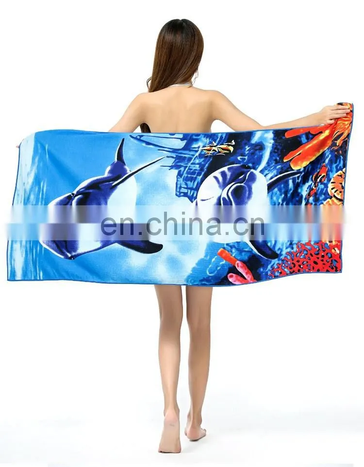Printed custom beach towel
