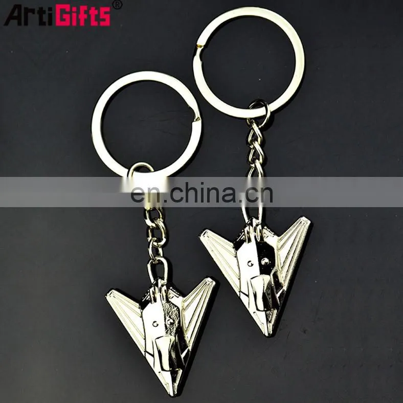 No Minumum Custom Hot Selling High Quality 3D Car Metal Airplane Keychain Maker