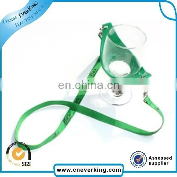 portable hand free stylish hot selling cheap wine glass lanyard