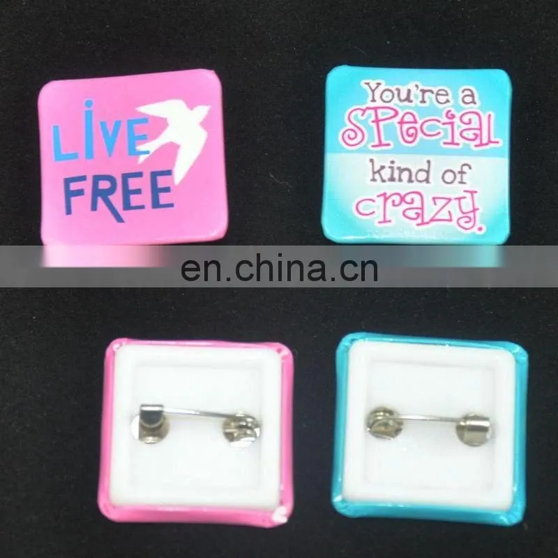 New arrived craft eco-friendly craft-tin square bedge for decoration