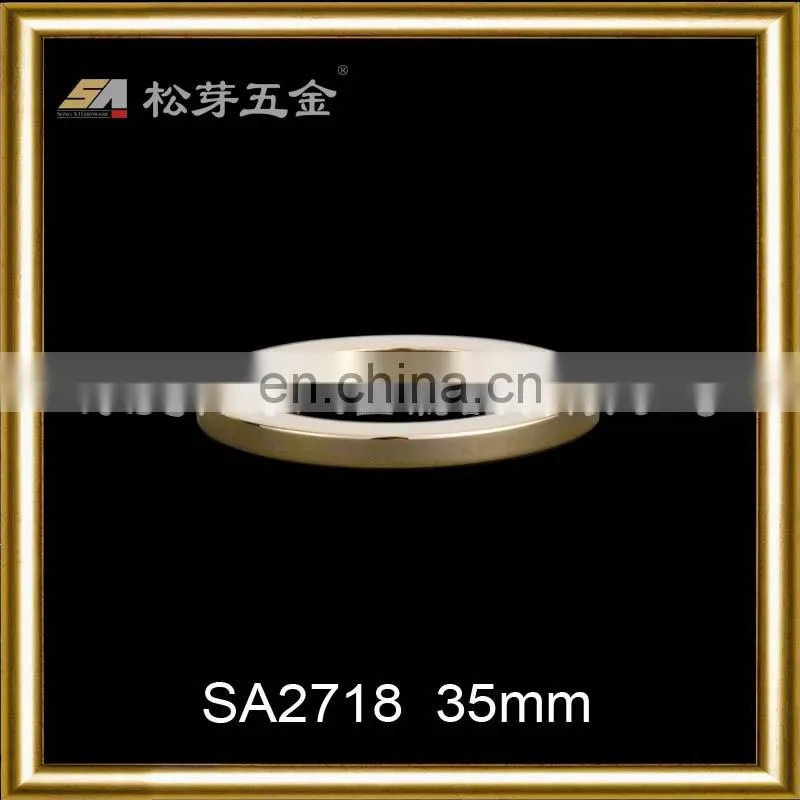 SA2718 Gold color round metal circle custom bag accessory o ring buckle for bags strap